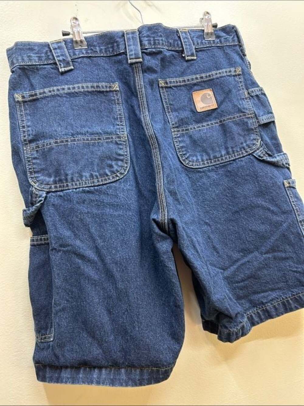Carhartt Men's Dark Blue Denim Carpenter Shorts - Picture 5 of 7